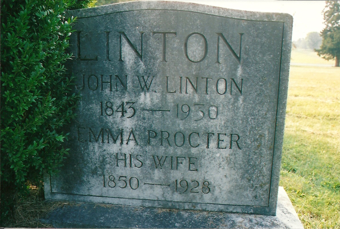 John Wesley Linton Emma Adelaide Proctor Kentucky Kindred Genealogy